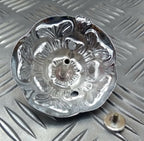Rose Top Ornament British Made With Screw Fixing For Helmets
