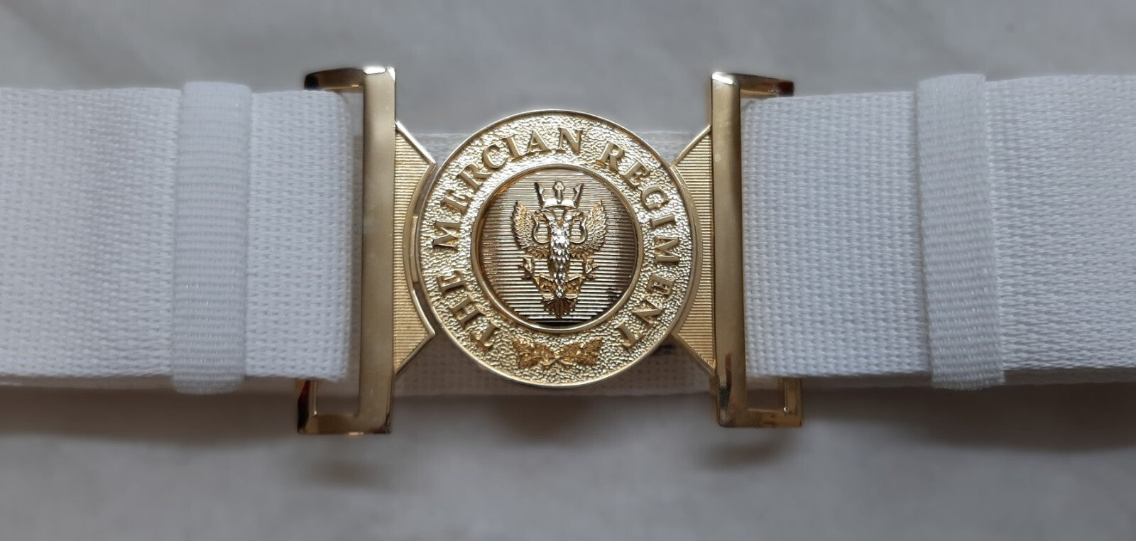 Belt Courlene Buckle with of The Mercian Regiment all sizes to 40"