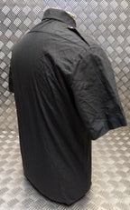 Army Style Shirt Short Sleeve British Overdyed Black All Sizes