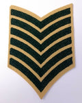Genuine Vintage British Light Infantry Rank Stripes 6 Chevrons