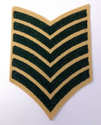 Genuine Vintage British Light Infantry Rank Stripes 6 Chevrons