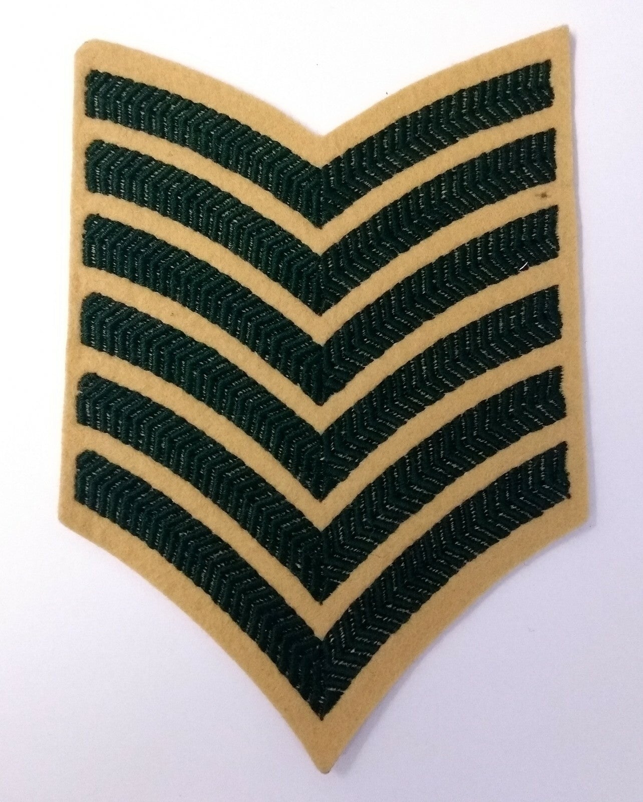 Genuine Vintage British Light Infantry Rank Stripes 6 Chevrons