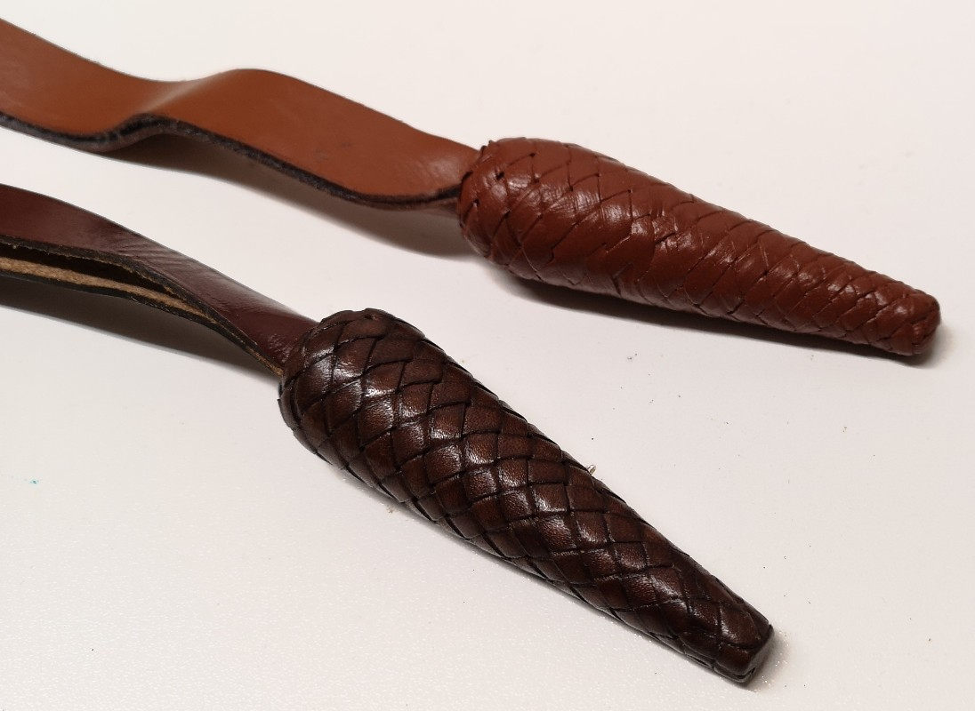 Officers Ceremonial & Parade Dark & Light Brown Leather Sword Knots