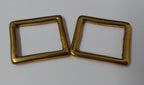 Genuine Vintage British Army Horse Guards & H Cav Brass Bridle Loops x 2 STD239