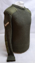 Army Commando Jumper British Forces Ribbed Olive Green Pullover L CPL Insignia M