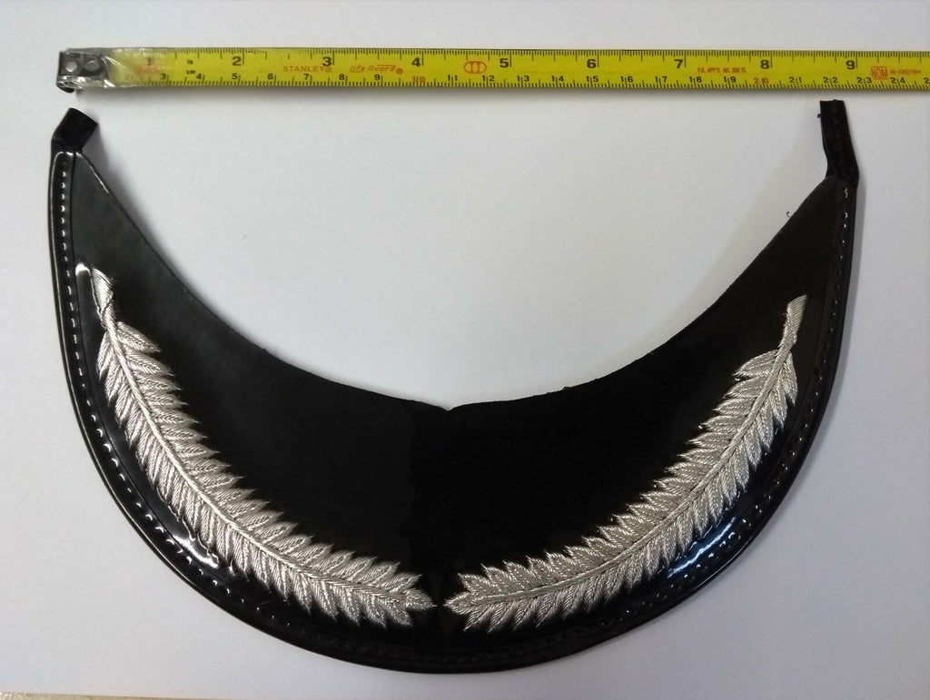 Genuine British Made Senior Officer Silver Laurel Braid Dress Cap Peak NEW