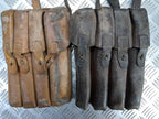 Genuine Vintage Issued Leather Ammo Case / Bag & Shoulder Strap Faulty