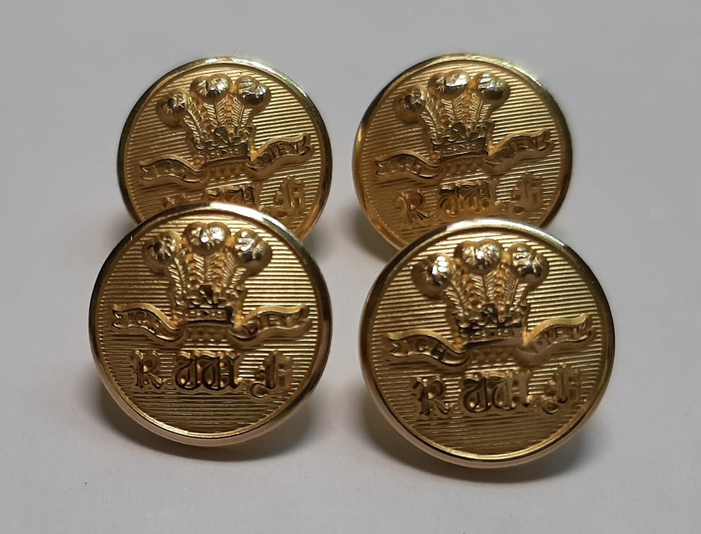 RWF Insignia Buttons British Army The Royal Welch Fusiliers Pockets / Cuffs 24L
