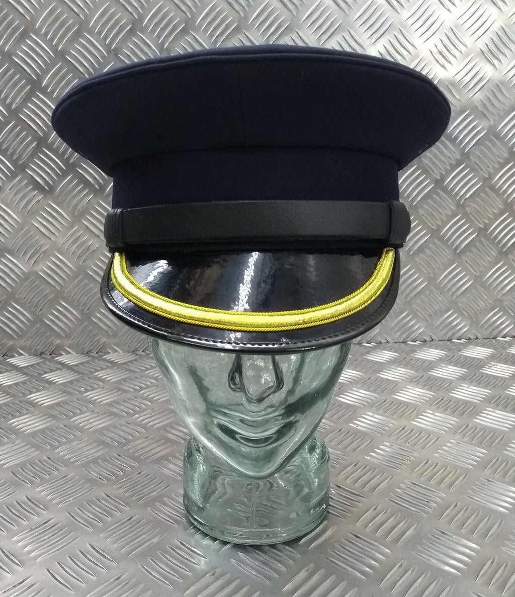 Genuine British Made Senior Officers Blue Parade Dress Hat No Insignia 57cm