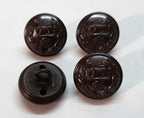 Royal Hampshire Buttons British Army Insignia Subdued / Bronze Size 30L X4