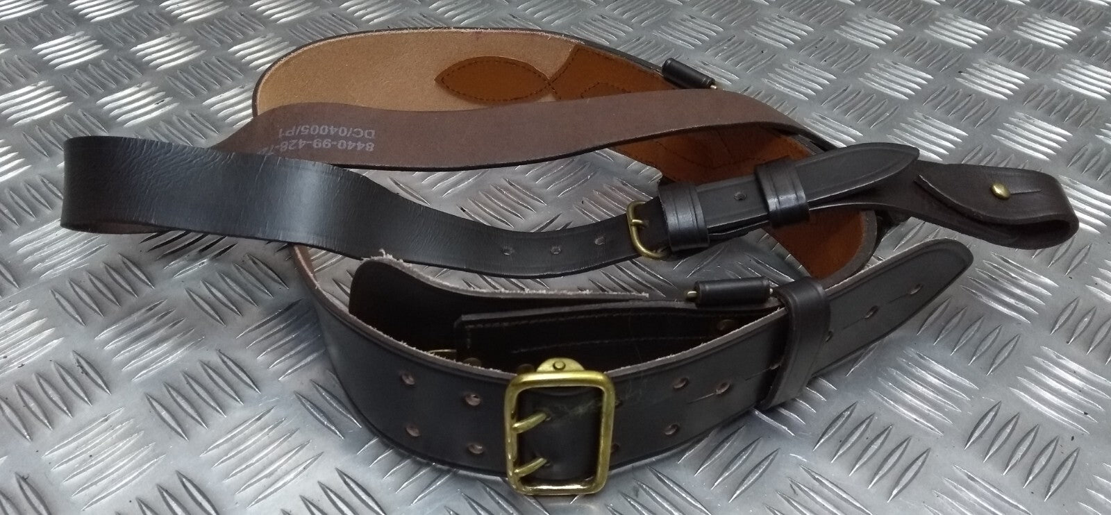 Sam Browne Brown Leather Belt & Shoulder Strap British Issue Dress