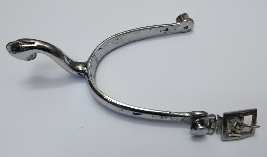 British Army Spurs Chrome With Boot Chains Household Cavalry HCav Swan Neck