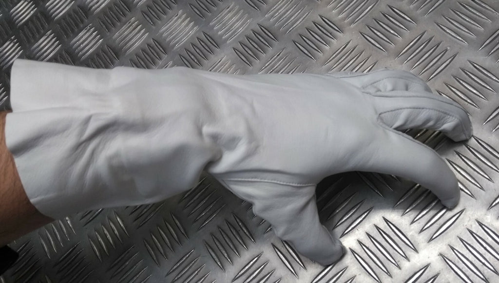 Water Resistant Gloves Undyed Leather British Specification Gauntlet