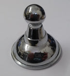 Pith Dome Top Ornamental Plain Decoration For Headwear Screw Mount X 2 - NEW