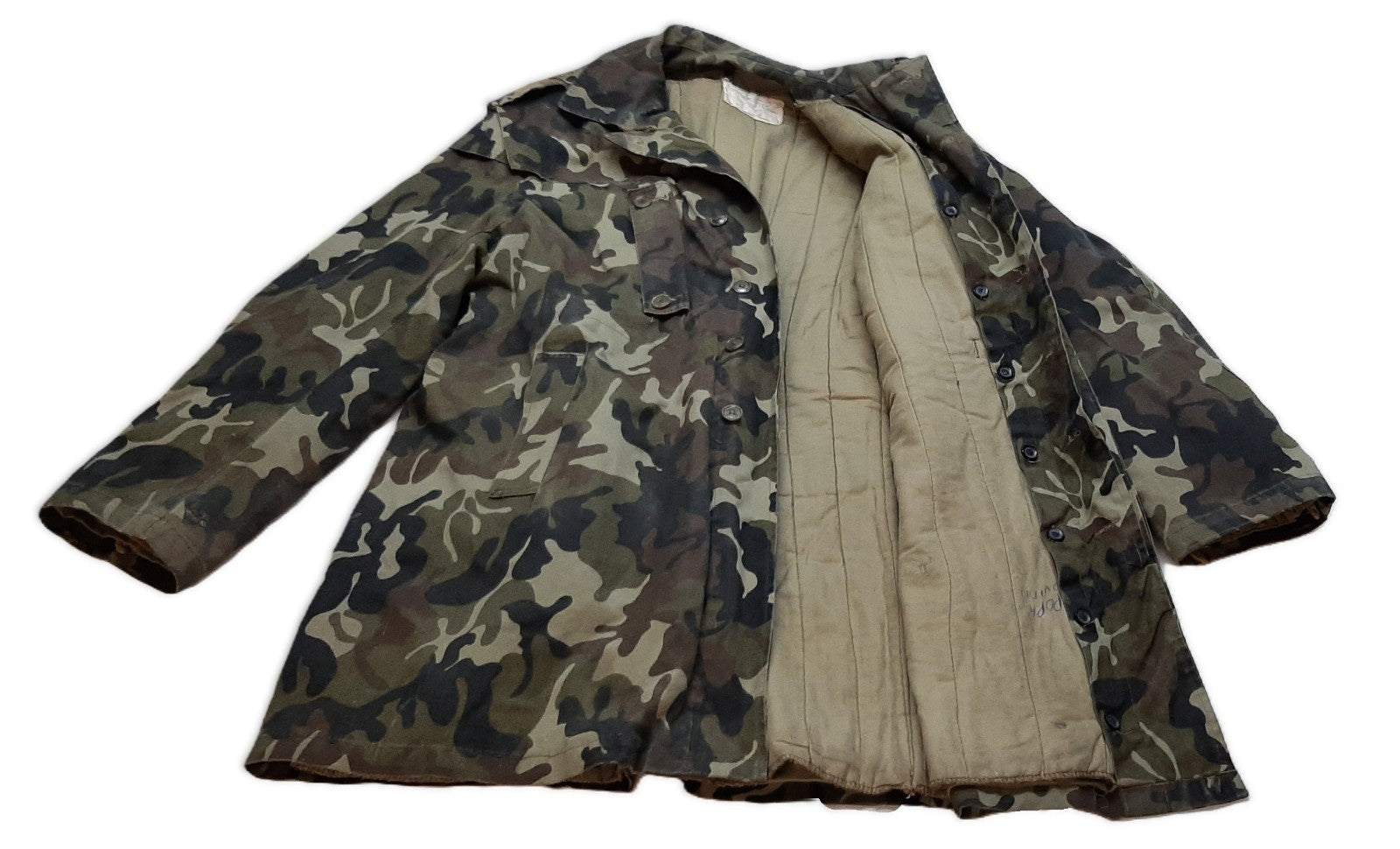 Army Camo Parka Leaf Pattern Camouflage Distressed Faulty Condition Assorted
