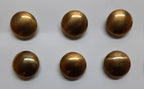 Light Dragoons Buttons Uniform Dress Plain Domed Brass Ring Backed 27L 4 Pairs