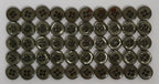 50 Vintage Buttons 4 Hole Shirt / Shank Anchors Pearlesque Green 8.9mm old Stock