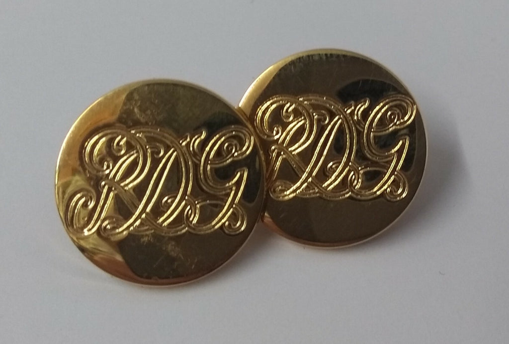 Genuine British Army RDG Royal Dragoon Guards Ceremonial Flat Buttons X2 GIM126