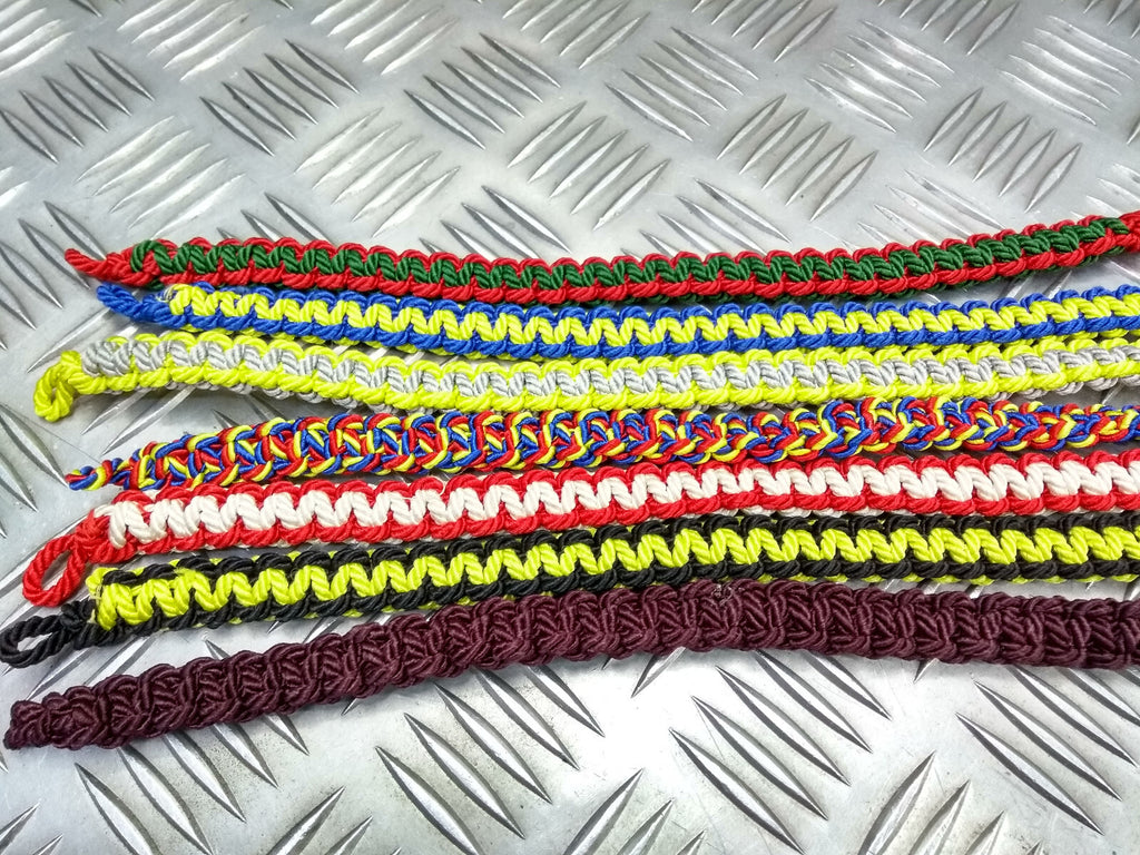 British Army Regiments 3 ply Macramé Cord Ceremonial Lanyards, Rare Set of 7