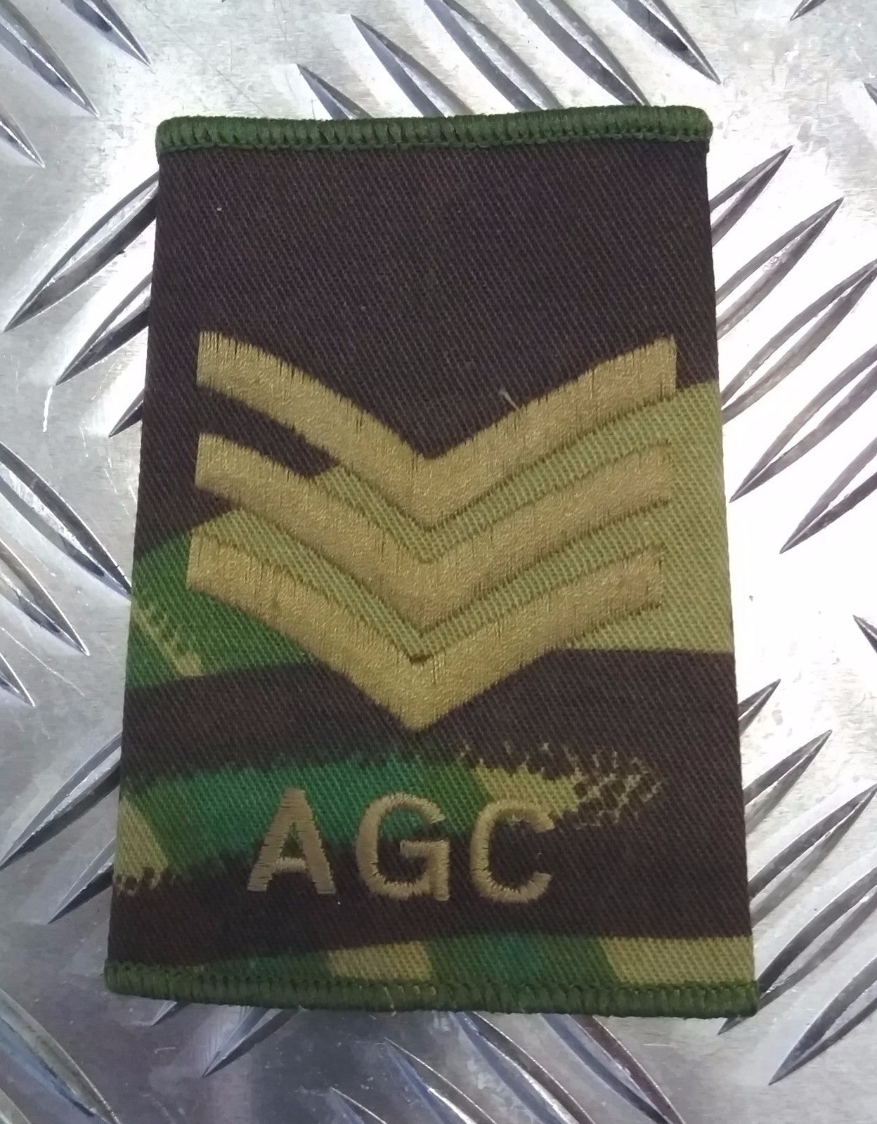 Genuine British Army CAMO DPM AGC Sergeant Rank Slide Epaulette NEW