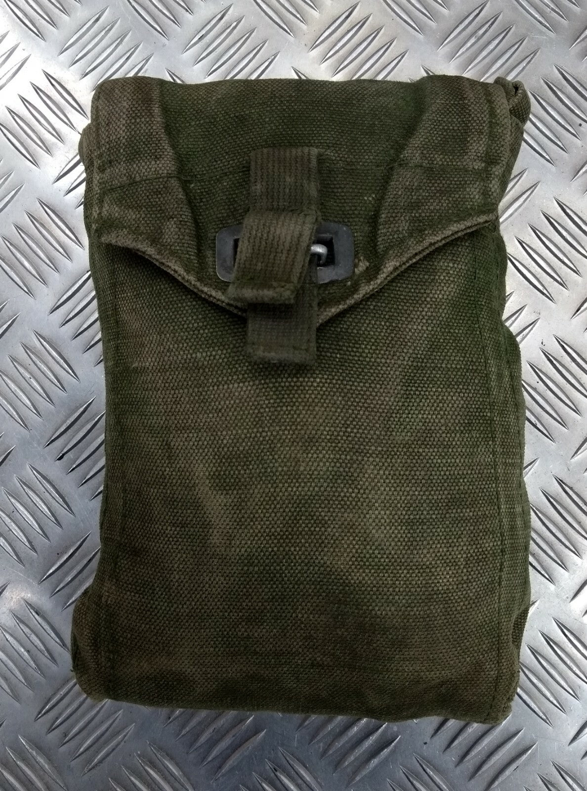 Genuine Vintage M39 Swedish Military Green Webbing Side Utility / Ammo Pouch G2
