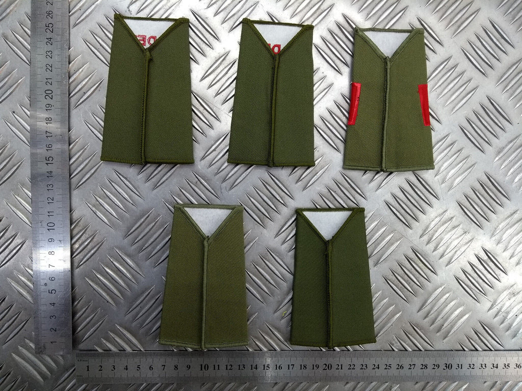 Dorset ACF OD Green Rank Slides British Army - NEW