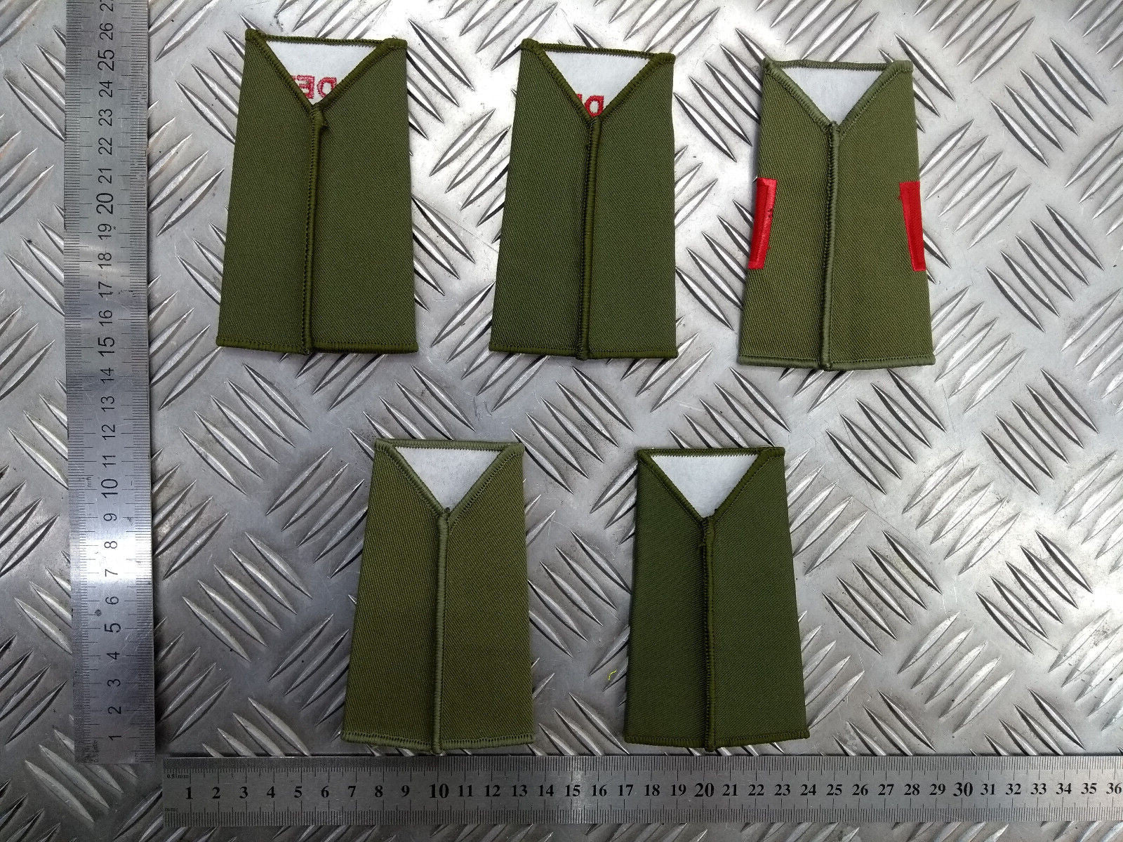 Dorset ACF OD Green Rank Slides British Army - NEW