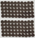 Vintage Buttons 100 4 Hole Army Shirt Button Grey Size 11.3mm NOS