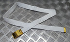 Naval White Belt Ribbed Nylon High Sheen Roll Buckle Issue upto 42"