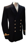 No1C Naval Jacket Diagonal Serge RN Sub Lt Curls 100cm Long