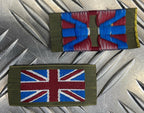 UK Flag Shoulder Patch No2 MTP Badges ETC Mil-Spec Union / Jack 1 Pair