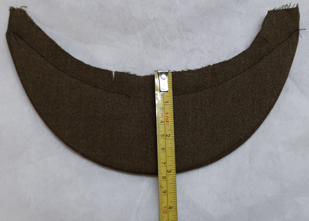 Army Dress Hat British Replacement Peak Khaki Green Cloth NOS