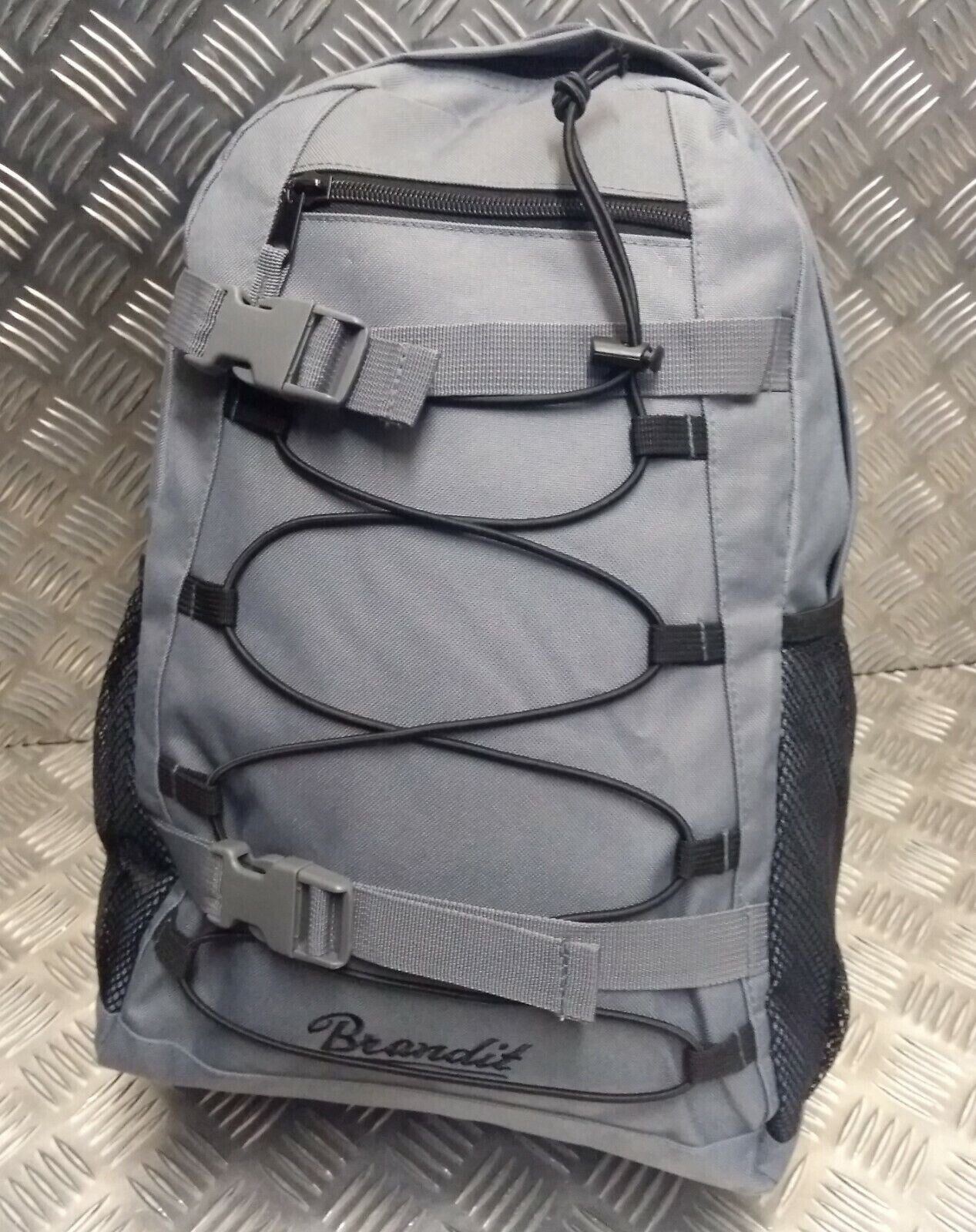 Brandit Rucksack / School Bag / Festival / Trekking Daysack Grey & Black - NEW