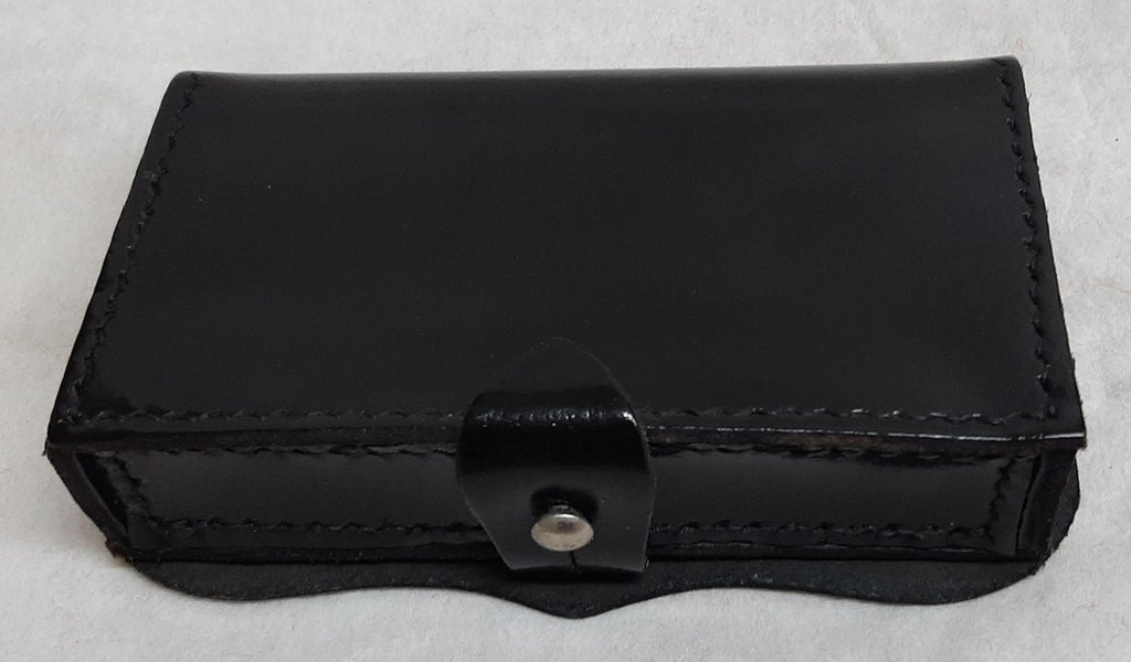 Cross Belt Pouch Patent Leather Black for Ceremony Bands and Parades No Fixings