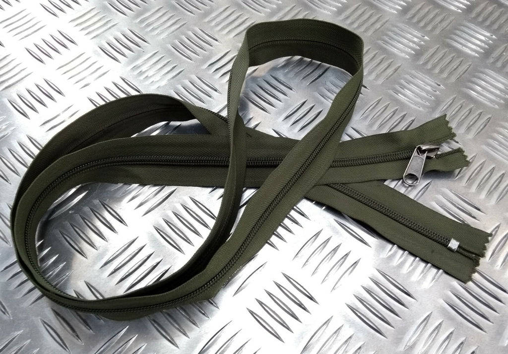 Genuine British YKK 152cm Closed End Green Heavy Duty Zip Zipper