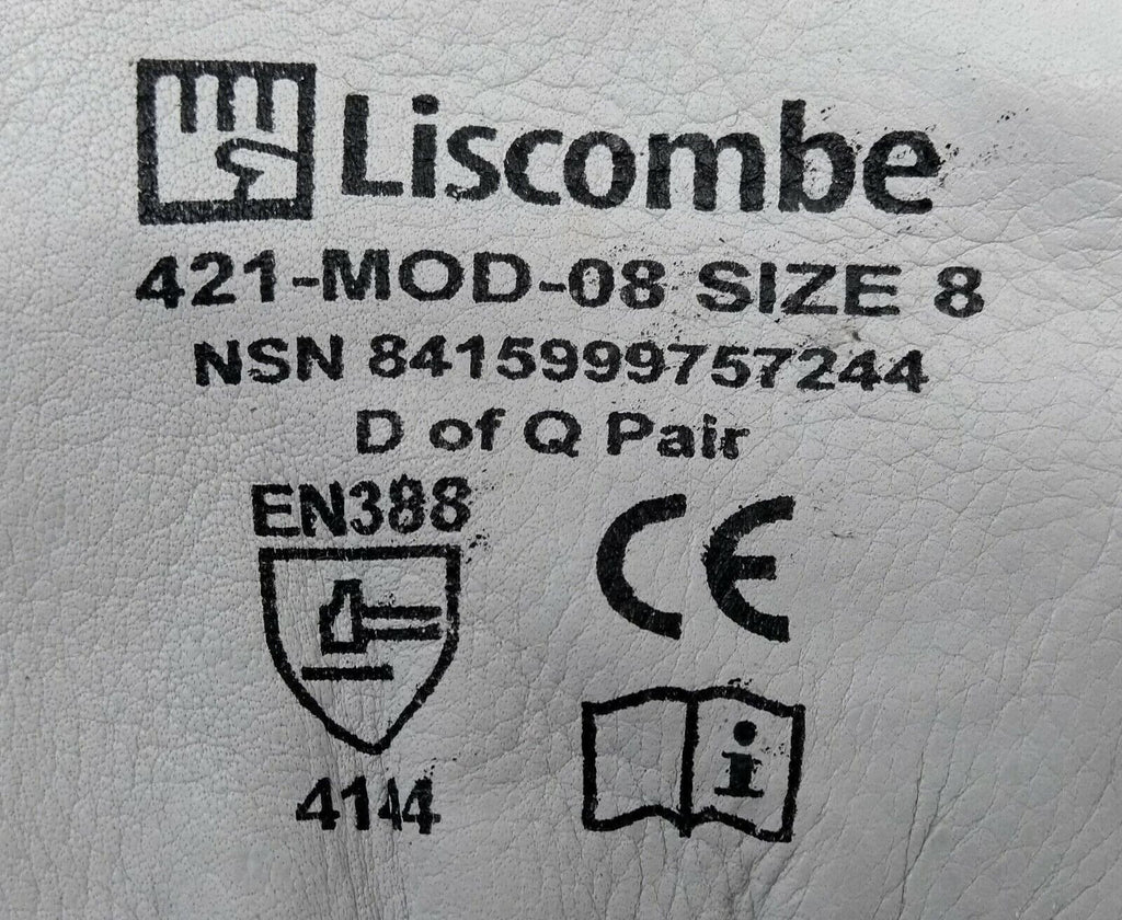Liscombe Chrome Leather Safety Working Gloves PPE Mil-Spec Heavy Duty Work Wear
