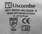 Liscombe Chrome Leather Safety Working Gloves PPE Mil-Spec Heavy Duty Work Wear