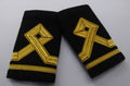 Naval Shoulder Slides / Boards Officers Style Gold Lace Navy NEW