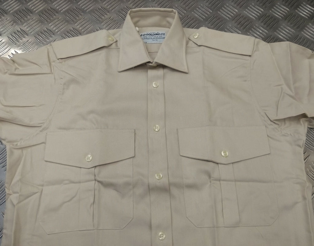 British Army Golding Shirt Made Standard Dress Issue Long Sleeve No2 14"