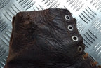 Vintage Brown Boots 1940s Pattern With 1960s Rubber Tread Sole 8 Eyelet Size 44