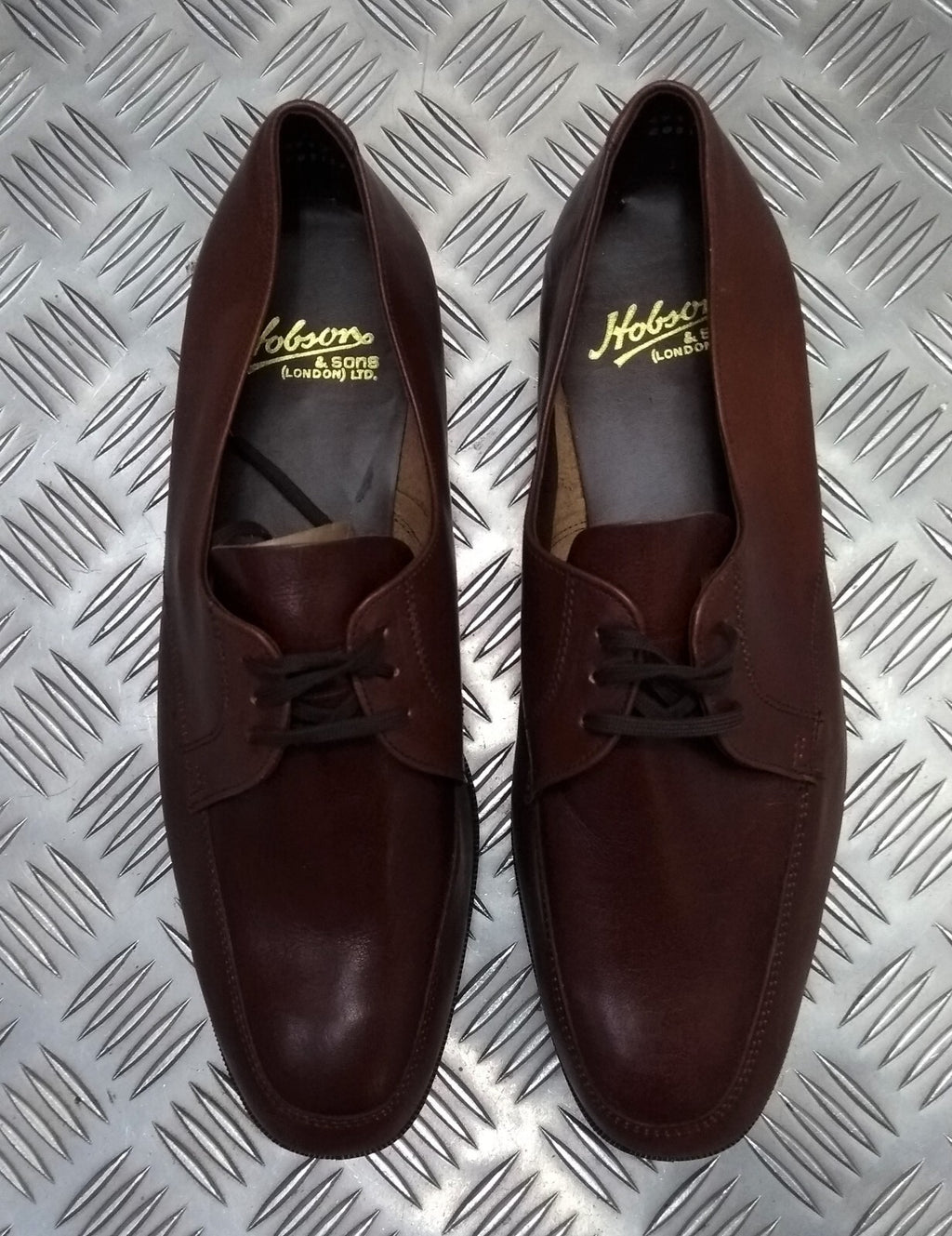 Hobson Dress Shoe Lightweight Uniform Issue Formal Brown Leather Moulded Sole