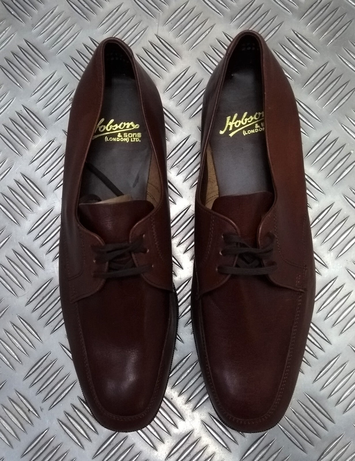 Hobson Dress Shoe Lightweight Uniform Issue Formal Brown Leather Moulded Sole
