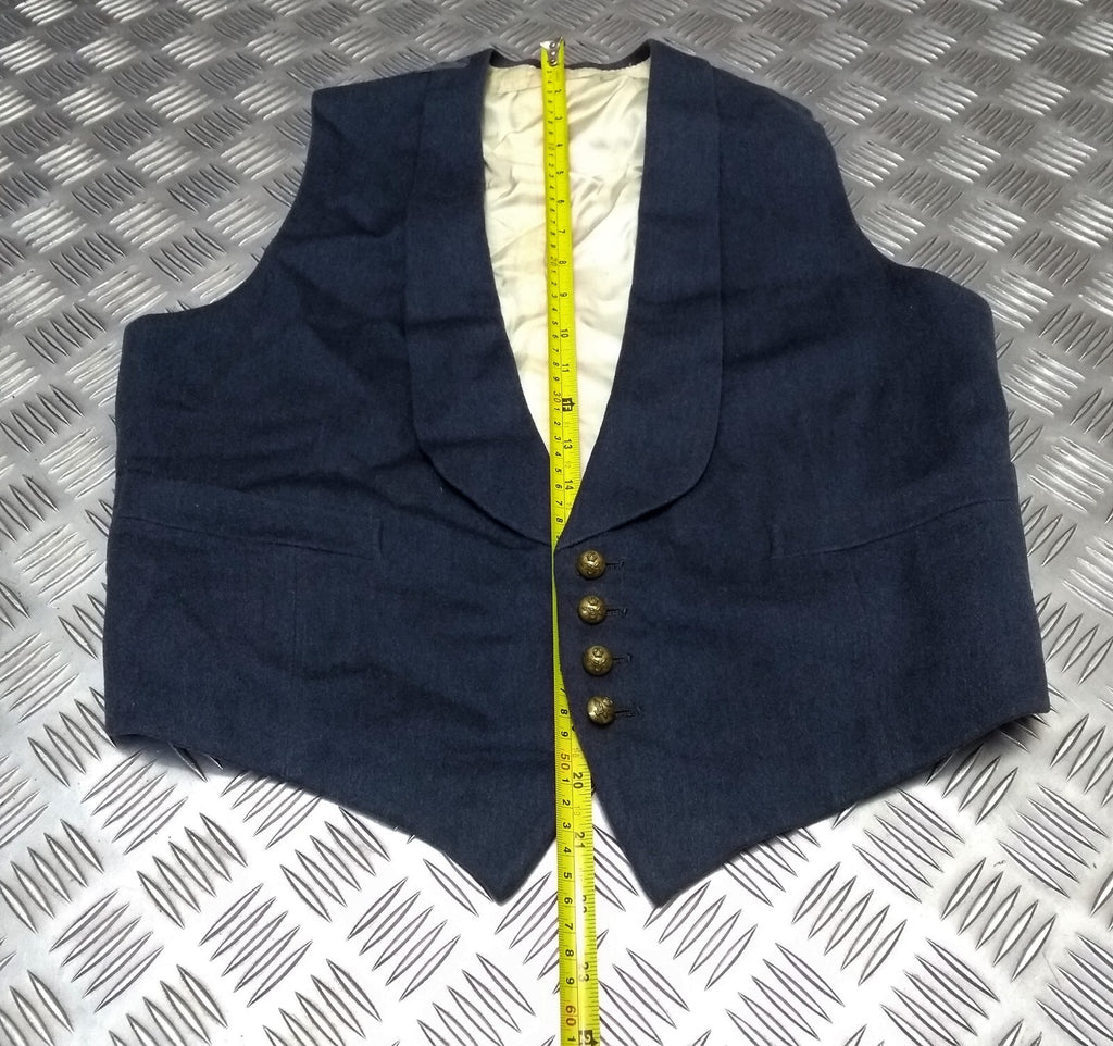 RAF Royal Air Force Vintage Mess Dress Waistcoat Airforce Blue Grey Colour