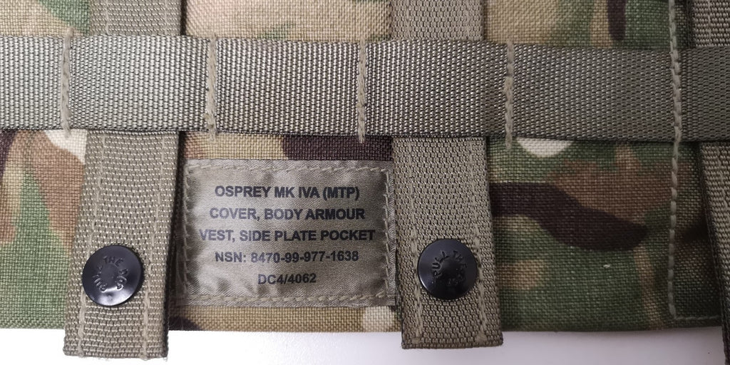 Osprey MK IVA MTP Body Armour Vest Side Pockets without Filler Plates