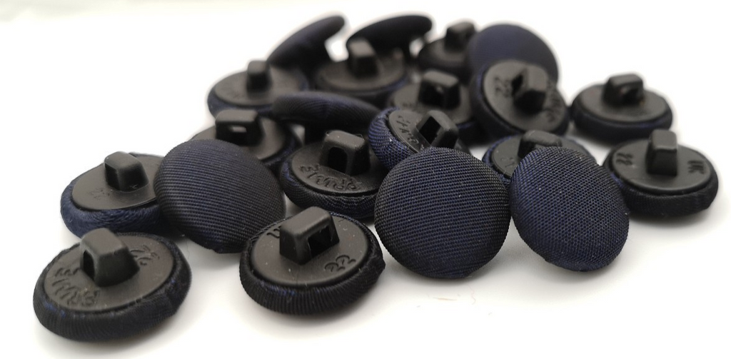 Navy Blue Fabric Covered Buttons 22L x12