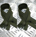 X2 8" Closed End Green Zip / Zipper H Duty Zpm44