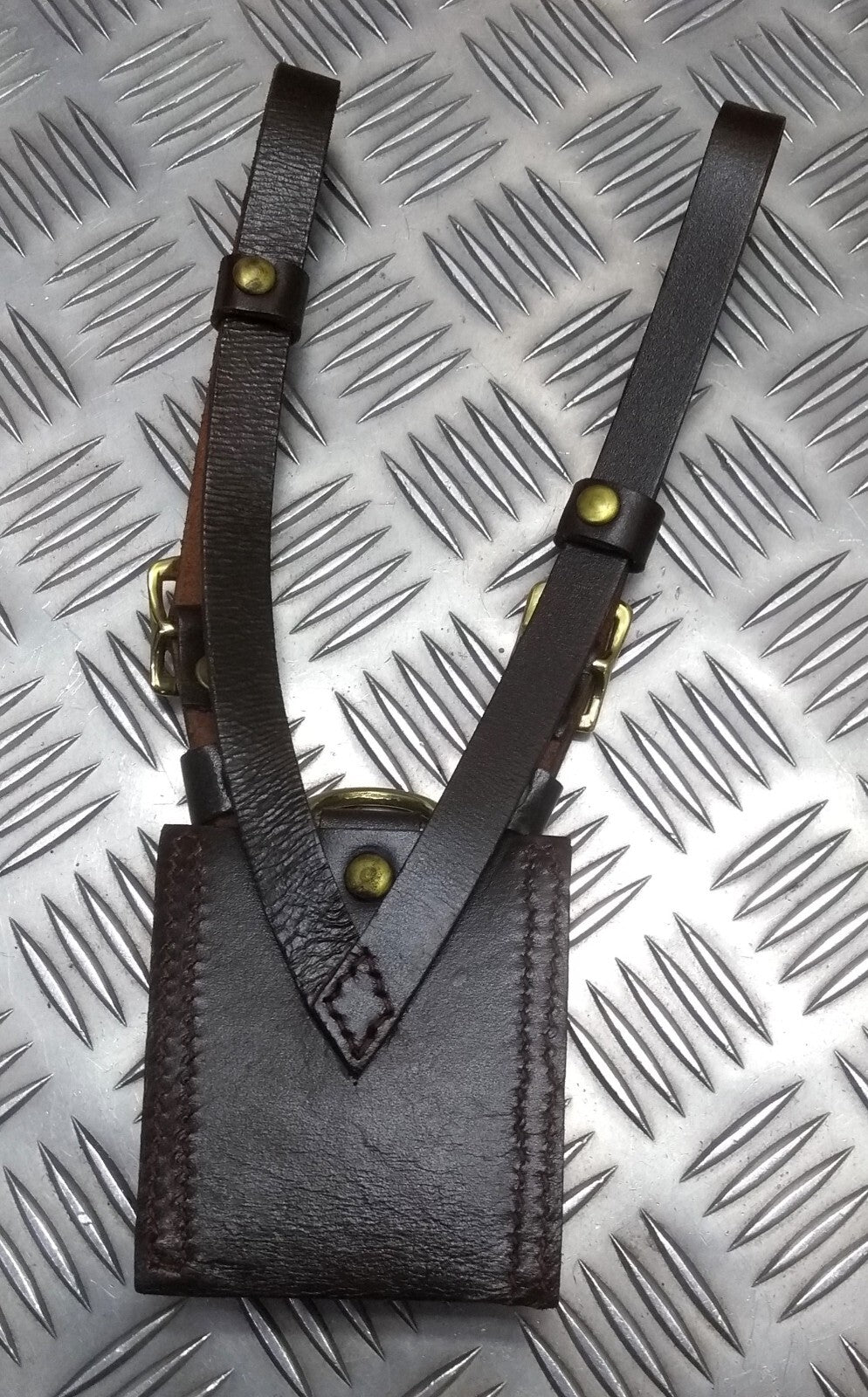 Sword Frog Ceremonial And Parade Sam Browne Leather With Brass Fitment