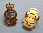 RAOC Collar Badges British Army Royal Ordnance Corps Insignia Small Badge x 2