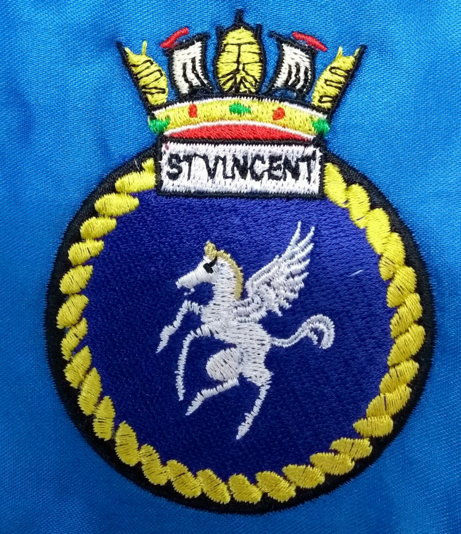 HMS Saint Vincent Blue Cummerbund Issue Mess Dress Waist up to 36"