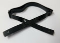 Chinstrap Black 3/8" Adjustable Metal Buckle Mil-Spec Hi Sheen For Dress Hats